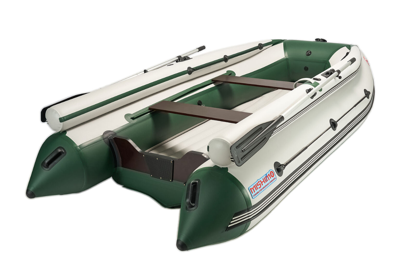 КОМПЛЕКТ ЛОДКА MISHIMO FAMILY LITE 370 + МОТОР MARLIN MP 9.9 AMHS PROLINE FORCE в Каменск-Уральском