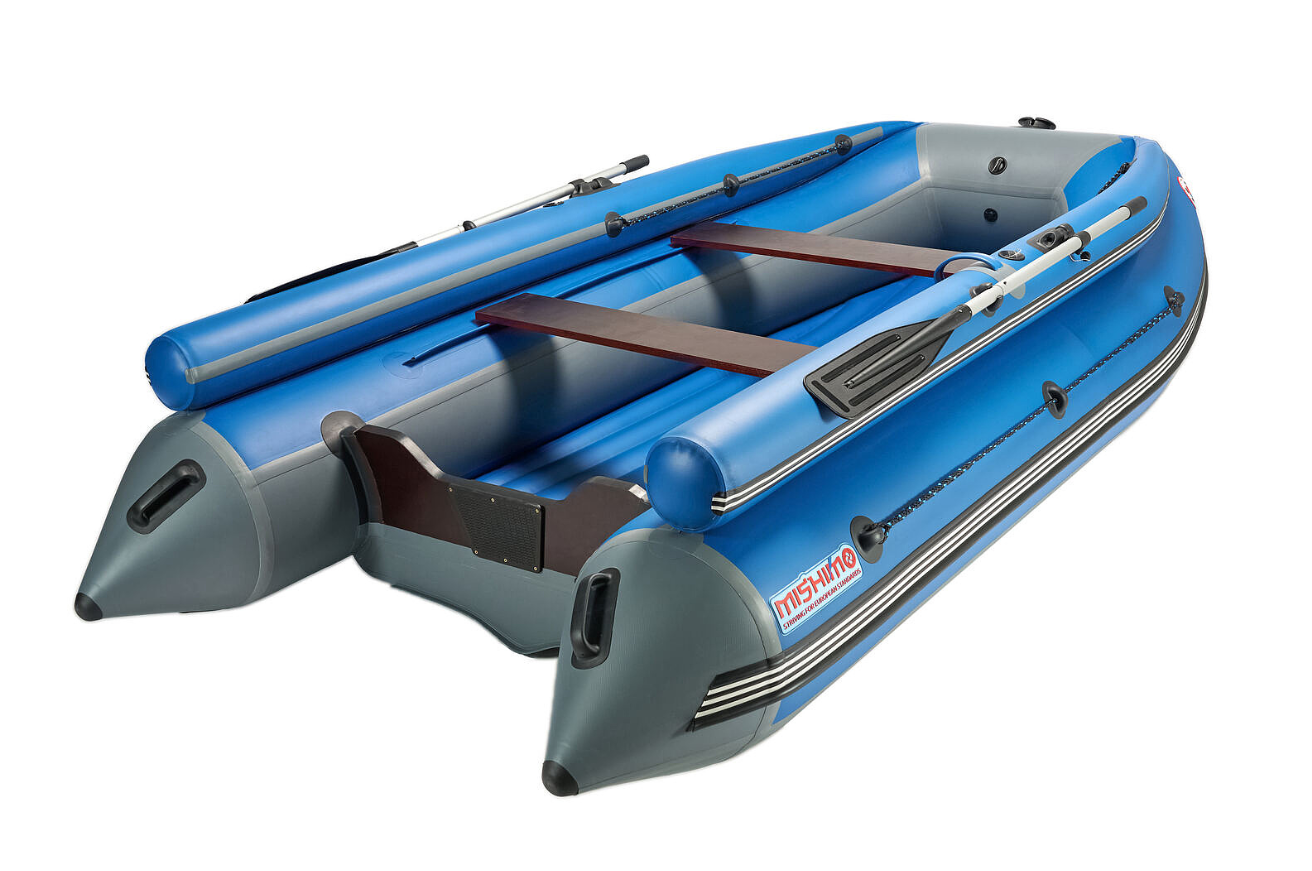 КОМПЛЕКТ ЛОДКА MISHIMO FAMILY LITE 370 + МОТОР MARLIN MP 9.9 AMHS PROLINE FORCE в Каменск-Уральском