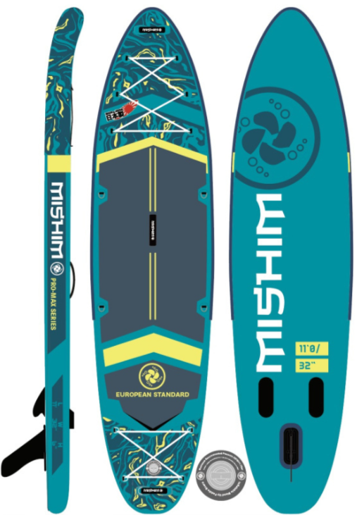 SUP (САП) Доска MISHIMO PRO-MAX Light Teal 11,6’ (355см) в Каменск-Уральском