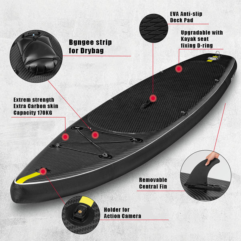 SUP (САП) ДОСКА MISHIMO CARBON DARKSIDE 11’ (335СМ) в Каменск-Уральском