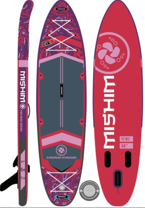 SUP (САП) Доска MISHIMO PRO-MAX Viva Magenta 10.6’ (320см) в Каменск-Уральском
