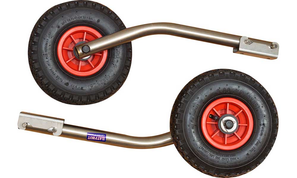 Транцевые колеса модульные удлиненные из нержавеющей стали в Каменск-Уральском