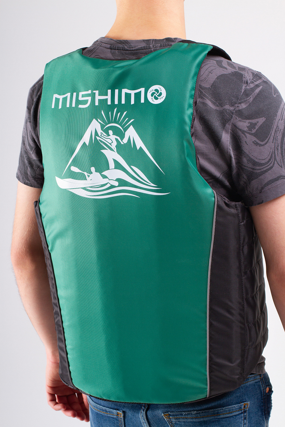 Жилет спасательный MISHIMO PRO Премиум качества Черно-зеленый в Каменск-Уральском