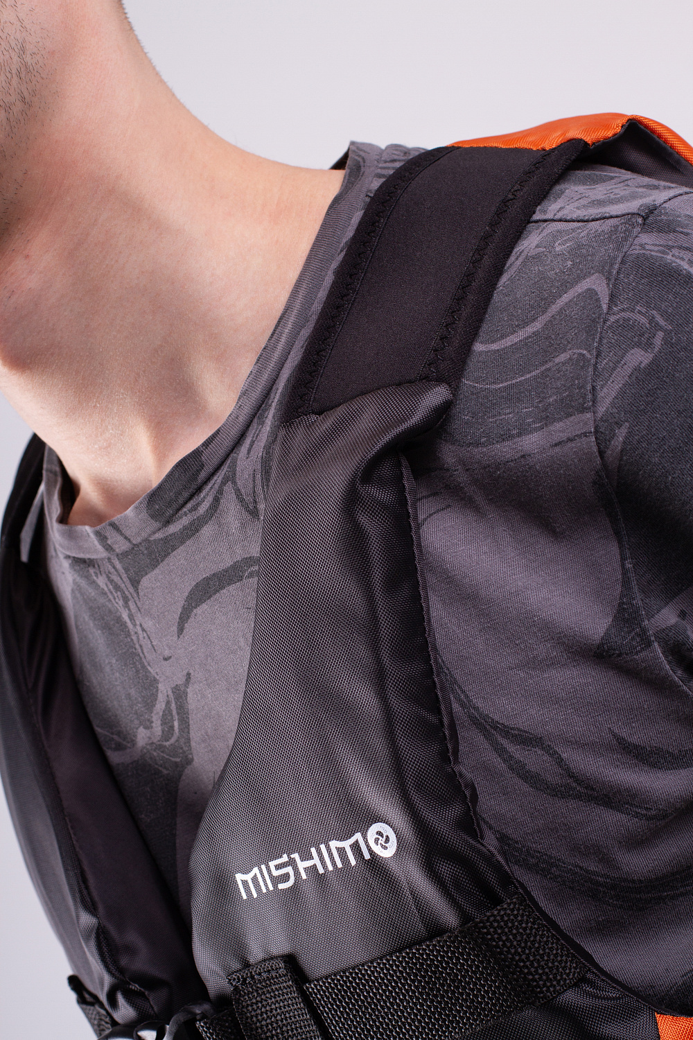 Жилет спасательный MISHIMO PRO Премиум качества Черно-оранжевый в Каменск-Уральском