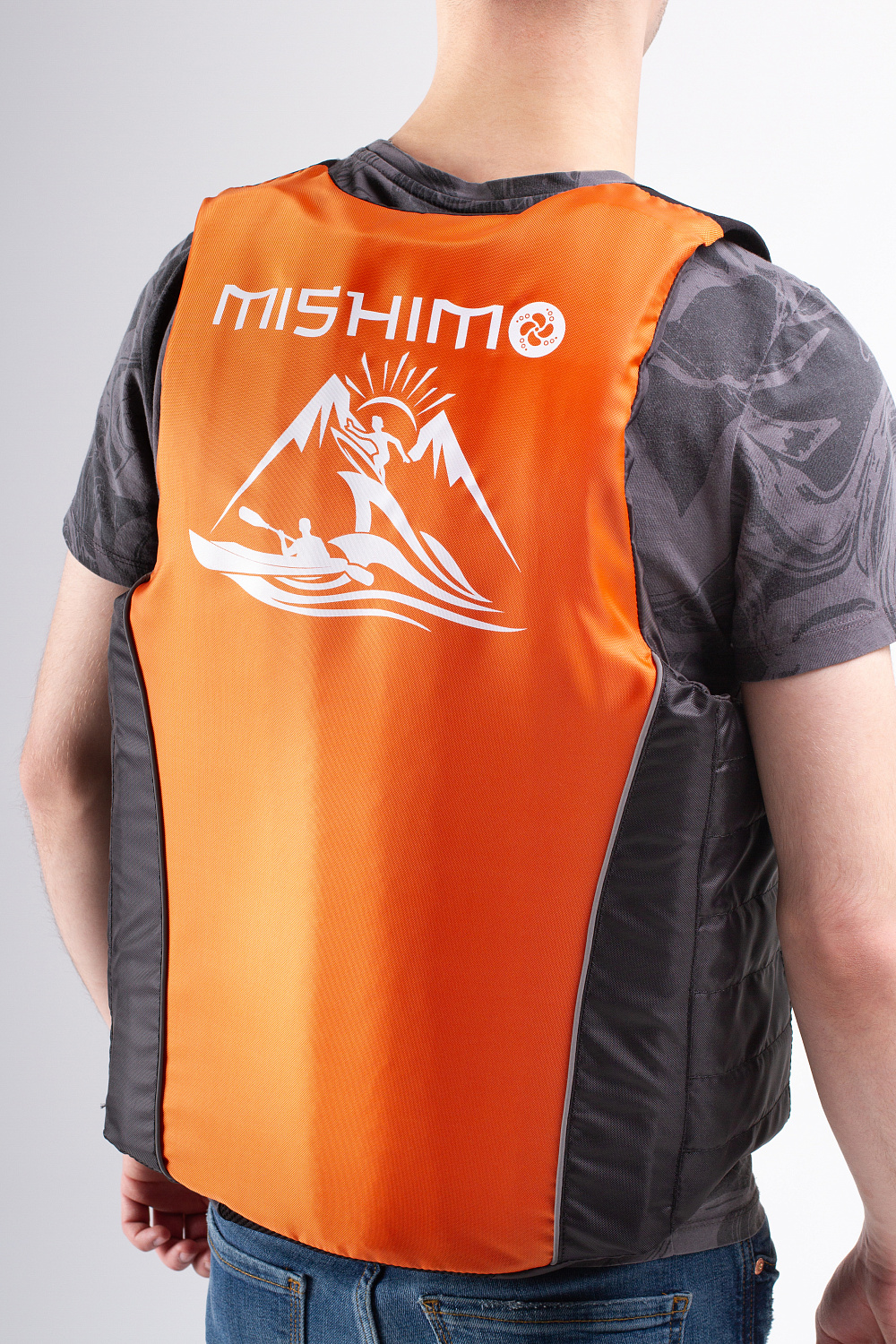 Жилет спасательный MISHIMO PRO Премиум качества Черно-оранжевый в Каменск-Уральском